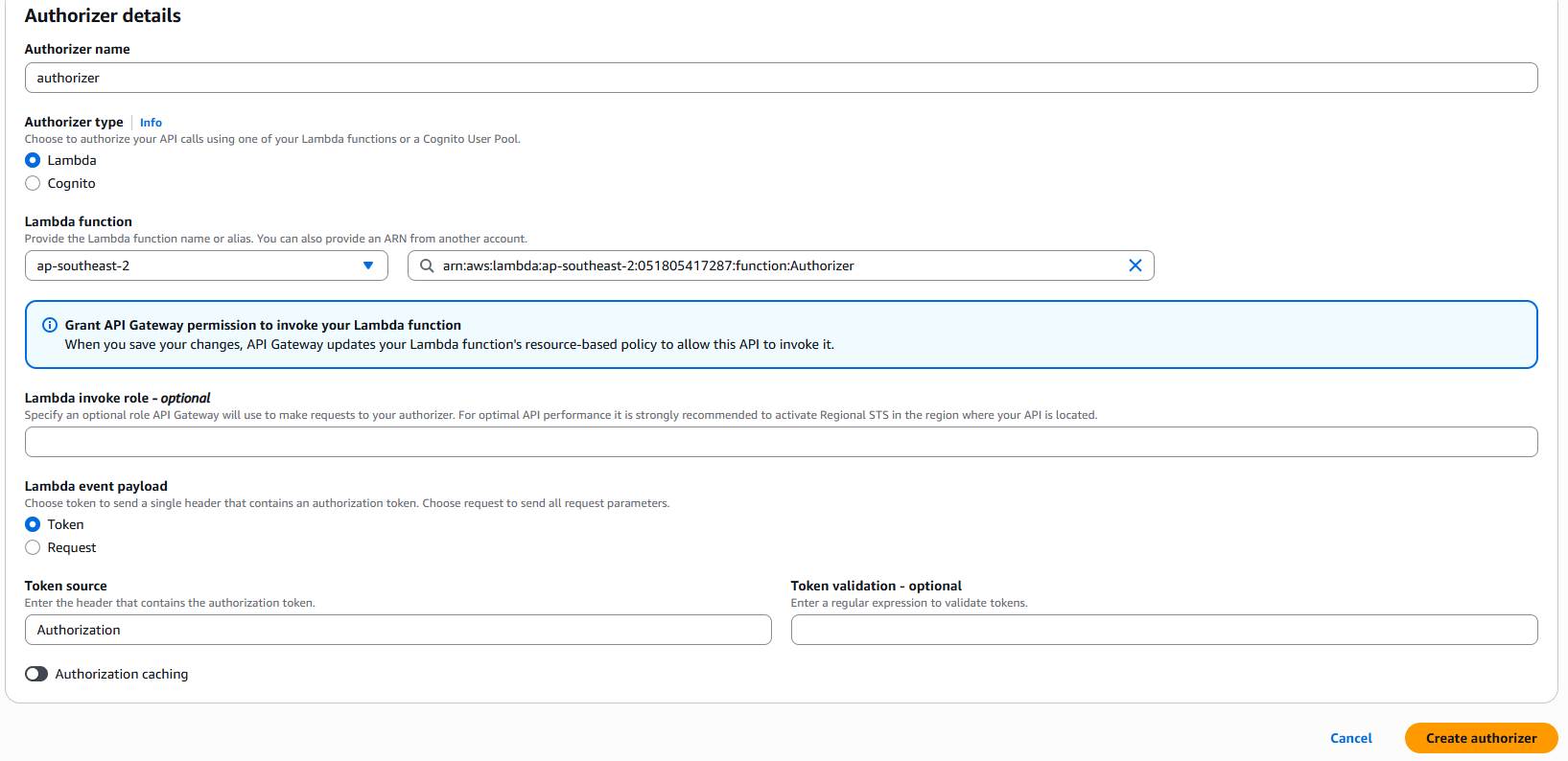 Lambda Authorizer