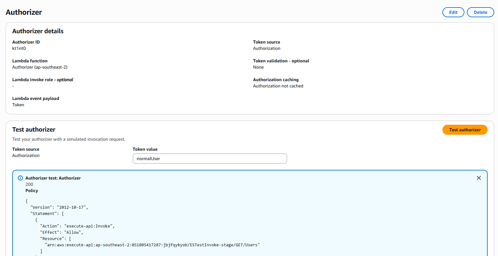 Lambda Authorizer